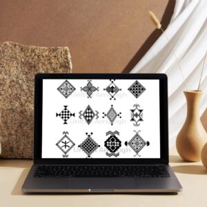 Berber Amazigh Kabyle Tattoo and Henna Pattern Digital Download