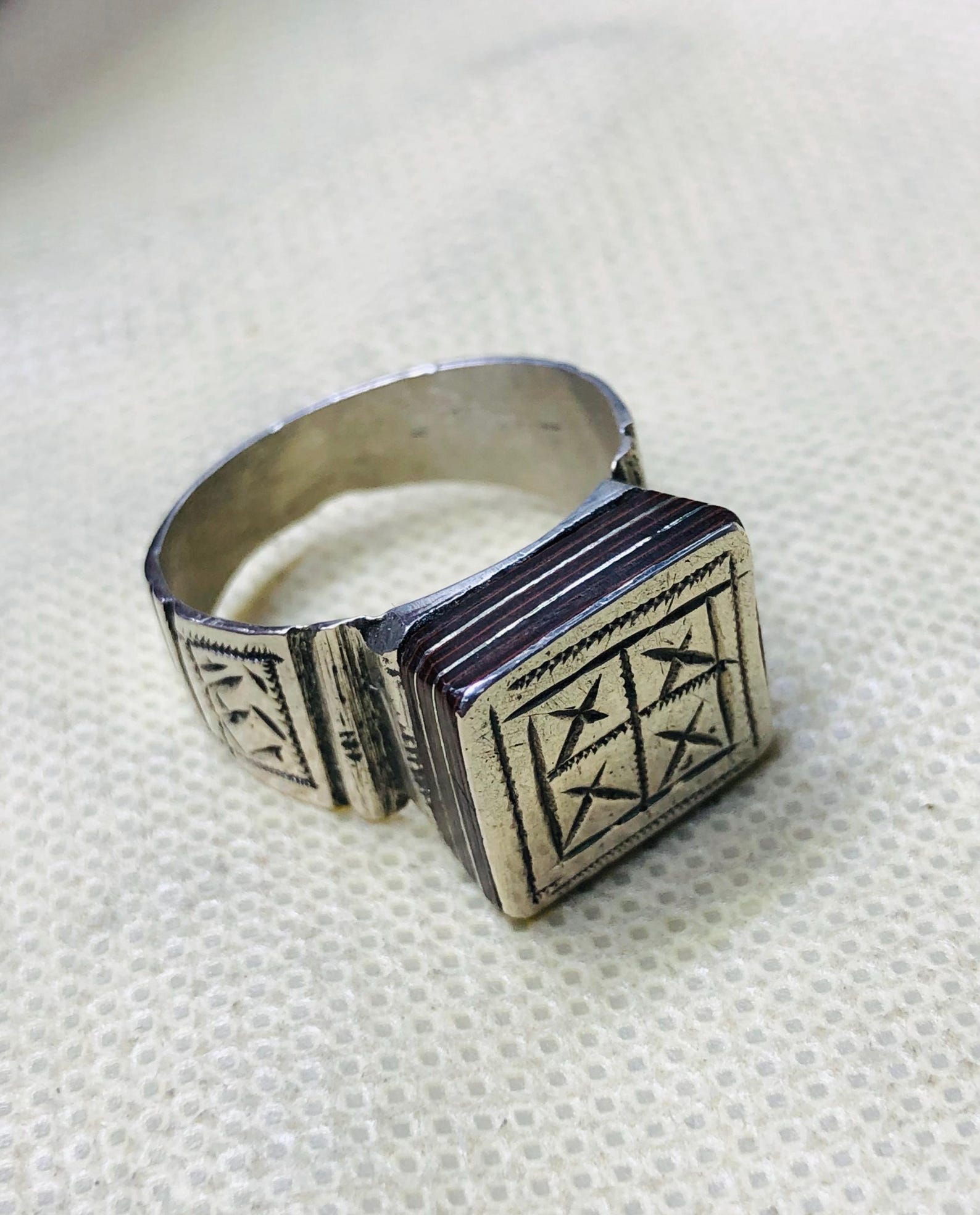 Amazigh Bague en argent Tribal Touareg Berbère Ring
