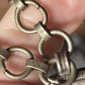 Berber Antique Hand Engraved Silver Alloy Amulet Necklace