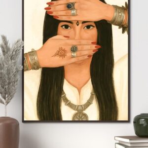 Amazigh Woman Portrait Digital Download Cultural Heritage Wall Art