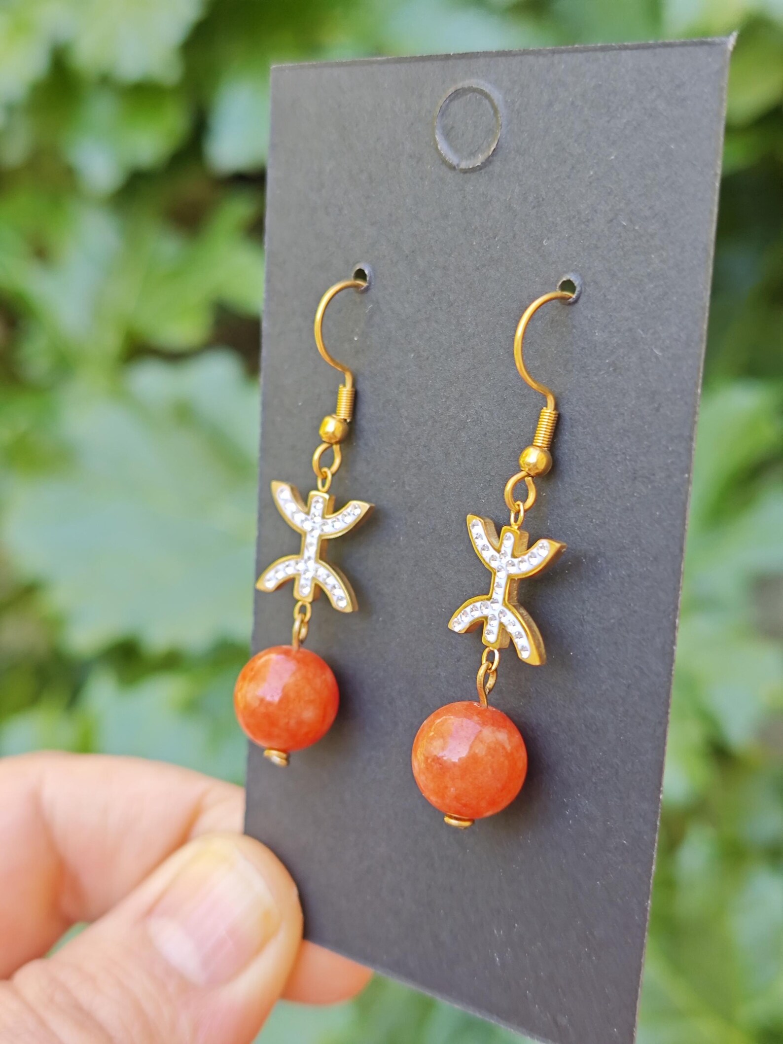 Amazigh Boucles d oreilles YAZ tifinagh acier inoxydable
