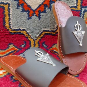 Berber Handmade Leather Authentic Symbol Summer Shoes-Handcrafted Sandals