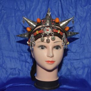 Berber Asni Crown Silver Plated Cotton Headband Jewelry