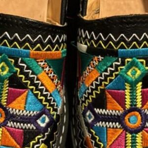 Amazigh Babouche Geometric Babouche Shoes for Everyday Heritage Style Use