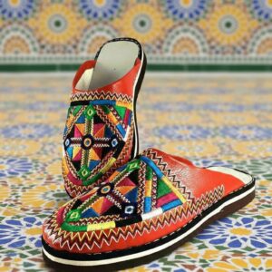 Berber Authentic Adouko Babouche Handmade Leather Babouche Shoes