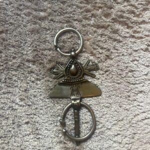 Berber Antique Silver Fibulae Tribal Khella Ring Set
