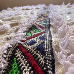 Amazigh Handira Handwoven Wool and Cotton Wall Art