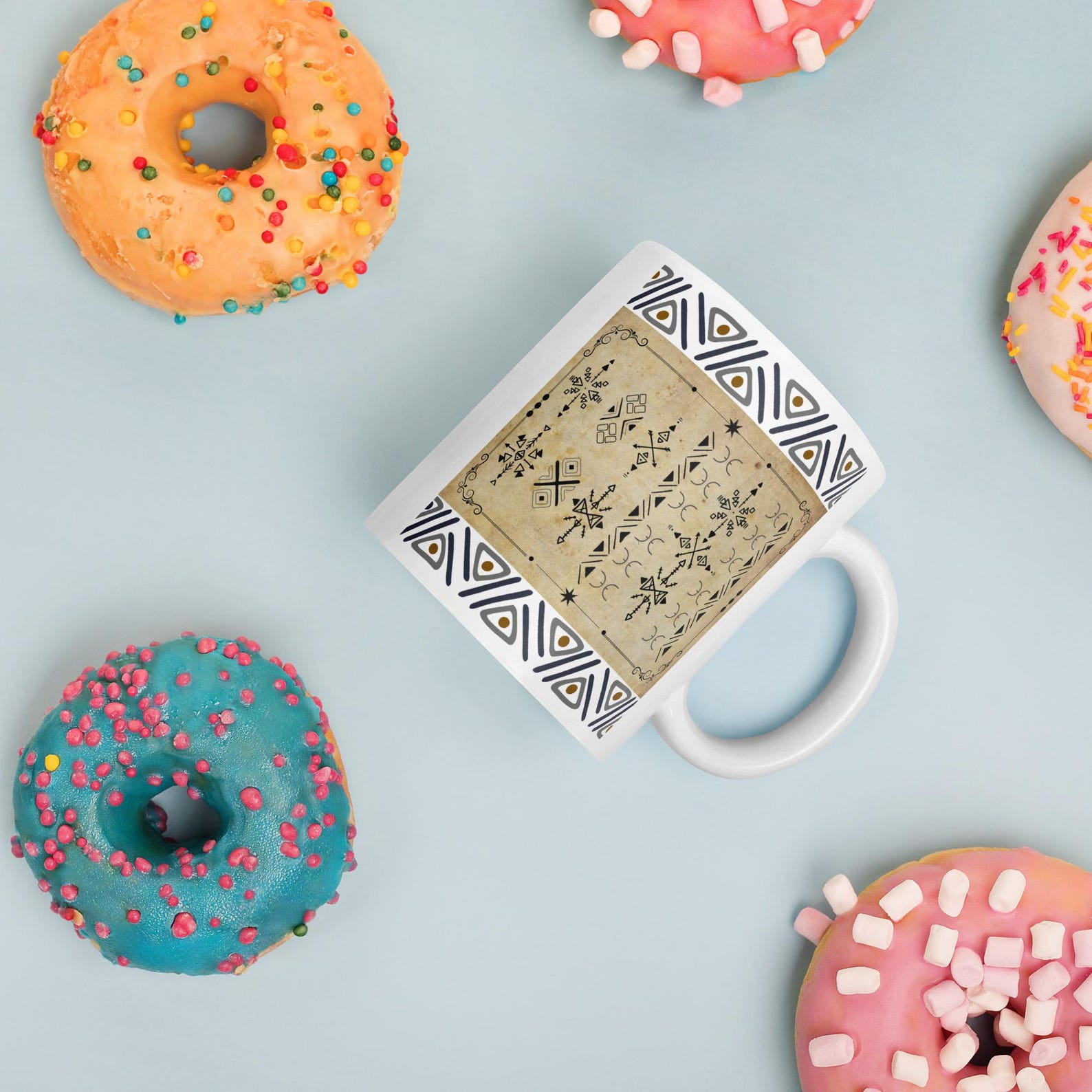 Berber Tifinagh Symbol Ceramic Mug for Kitchen Dining