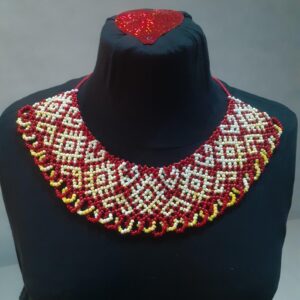 Berber Handmade Crystal Glass Beaded Ethnic Tribal Statement Necklace