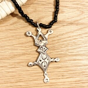 Amazigh Tuareg Symbol Metal Necklace for Everyday Jewelry