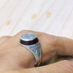 Amazigh Handmade Solid Silver Touareg Engraved Tribal Ring