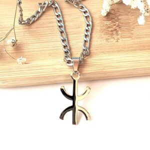 Amazigh Kabyle Tifinagh Yaz Stainless Steel Pendant Unisex Necklace