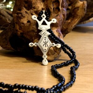 Amazigh Tuareg Symbol Metal Necklace for Everyday Jewelry
