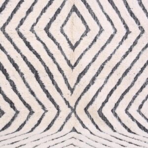 Custom Amazigh Berber Wool Living Room Geometric Neutral Rug