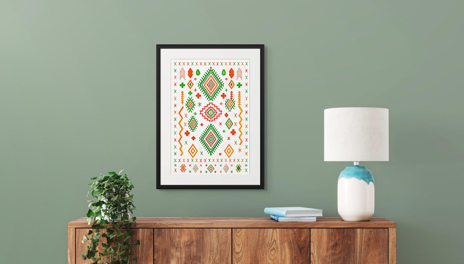 Amazigh Yaz Freedom Symbol High-Resolution Printable Digital Wall Art