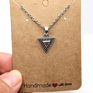 Amazigh ethnique Gold Necklace Women- berbère géométrique triangle