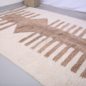 Custom Amazigh Berber Natural Wool Living Room Rug