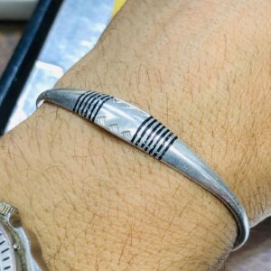Handmade Amazigh Tuareg Sahara Tribal Silver Adjustable Cuff Bracelet