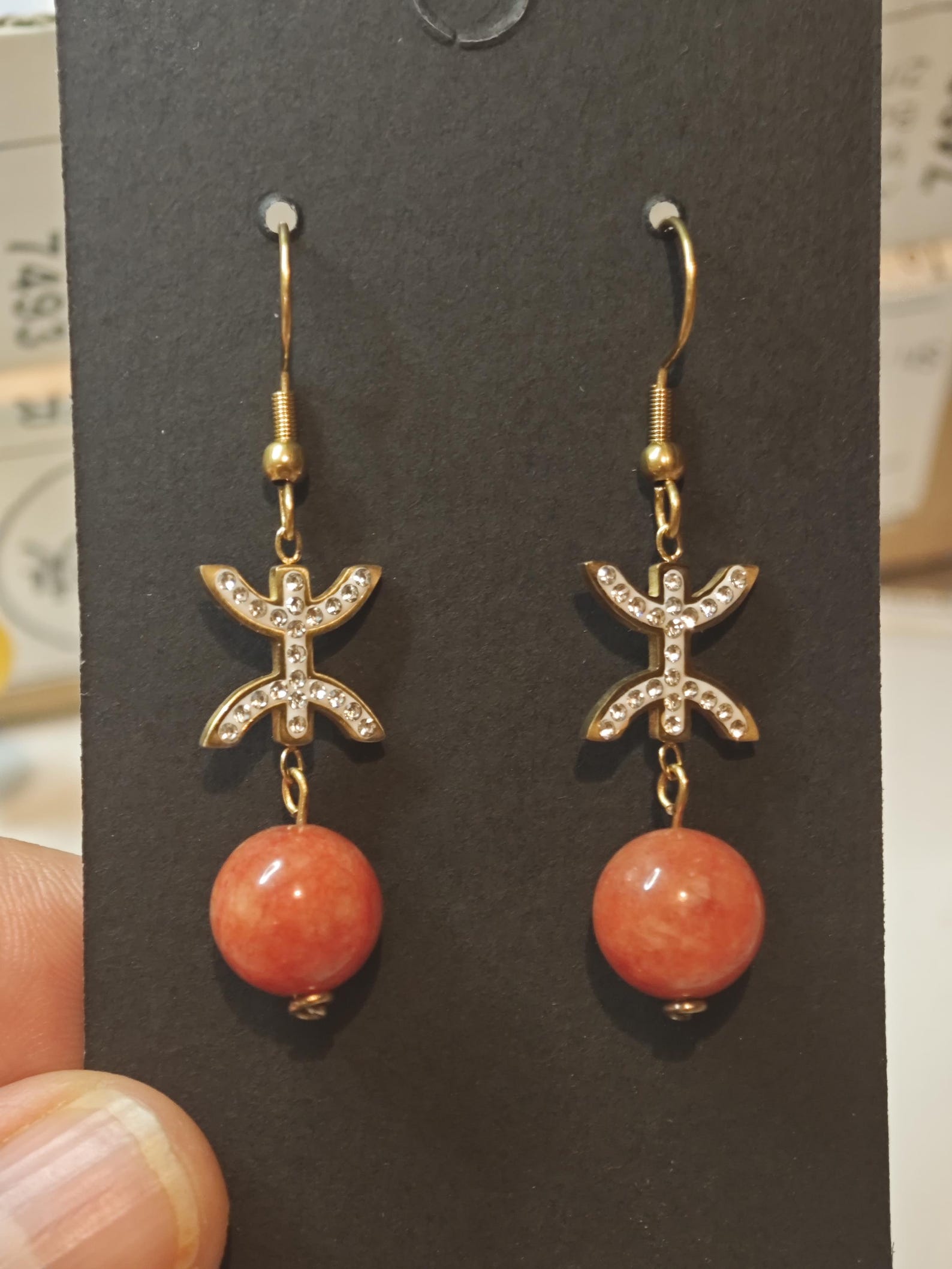 Amazigh Boucles d oreilles YAZ tifinagh acier inoxydable