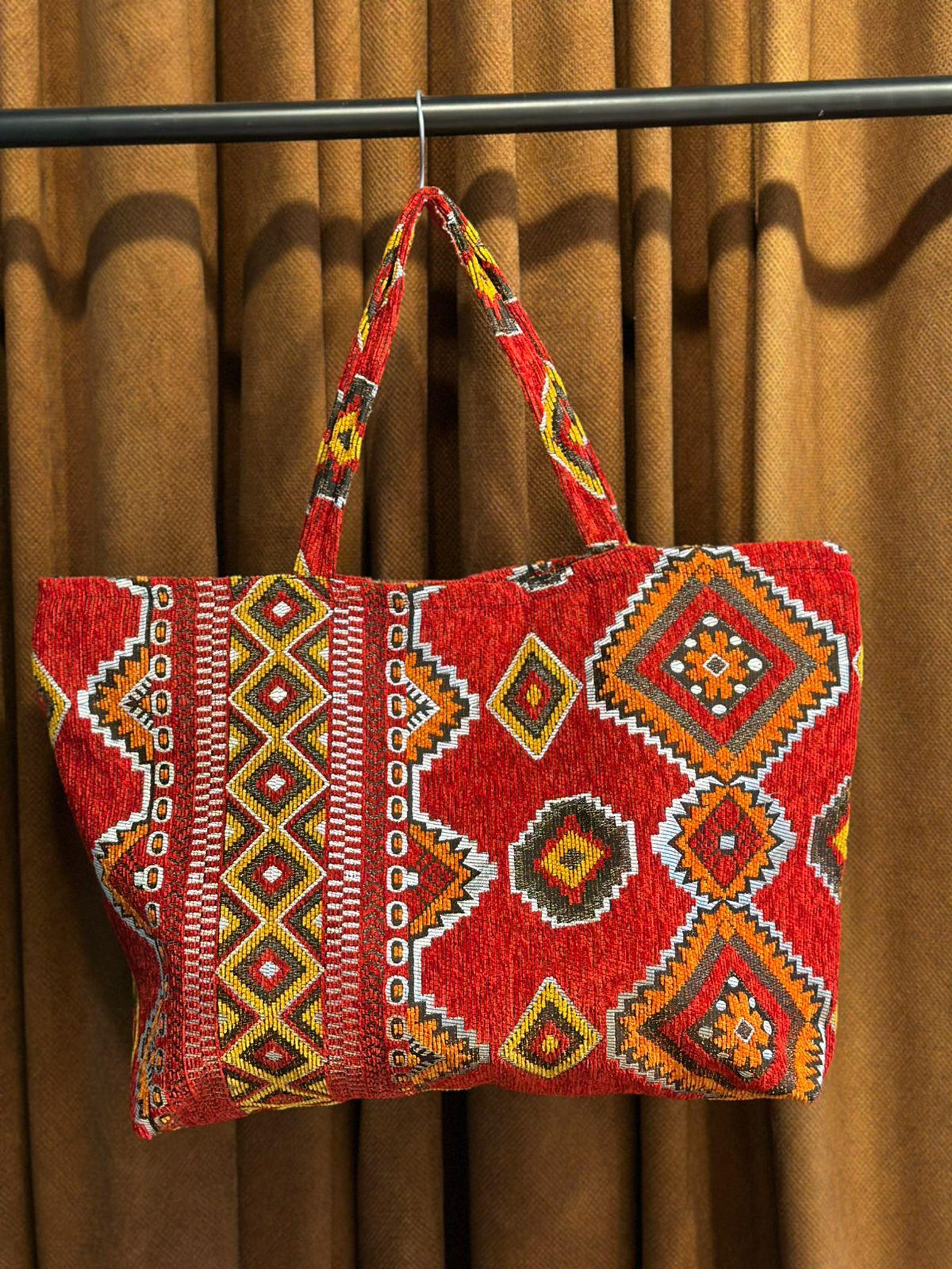 Berber Woven Tote Handmade Boho Shoulder Ethnic Bag