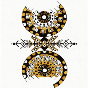 Amazigh Free Human Symbol Printable Line Art Wall Art