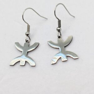 Amazigh YAZ Tifinagh Adaptation Stainless Steel Earrings Boucles
