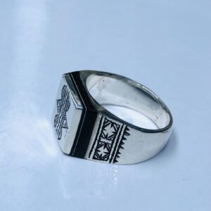 Handmade Amazigh Berber Tuareg Solid Silver Tribal Engraved Ring