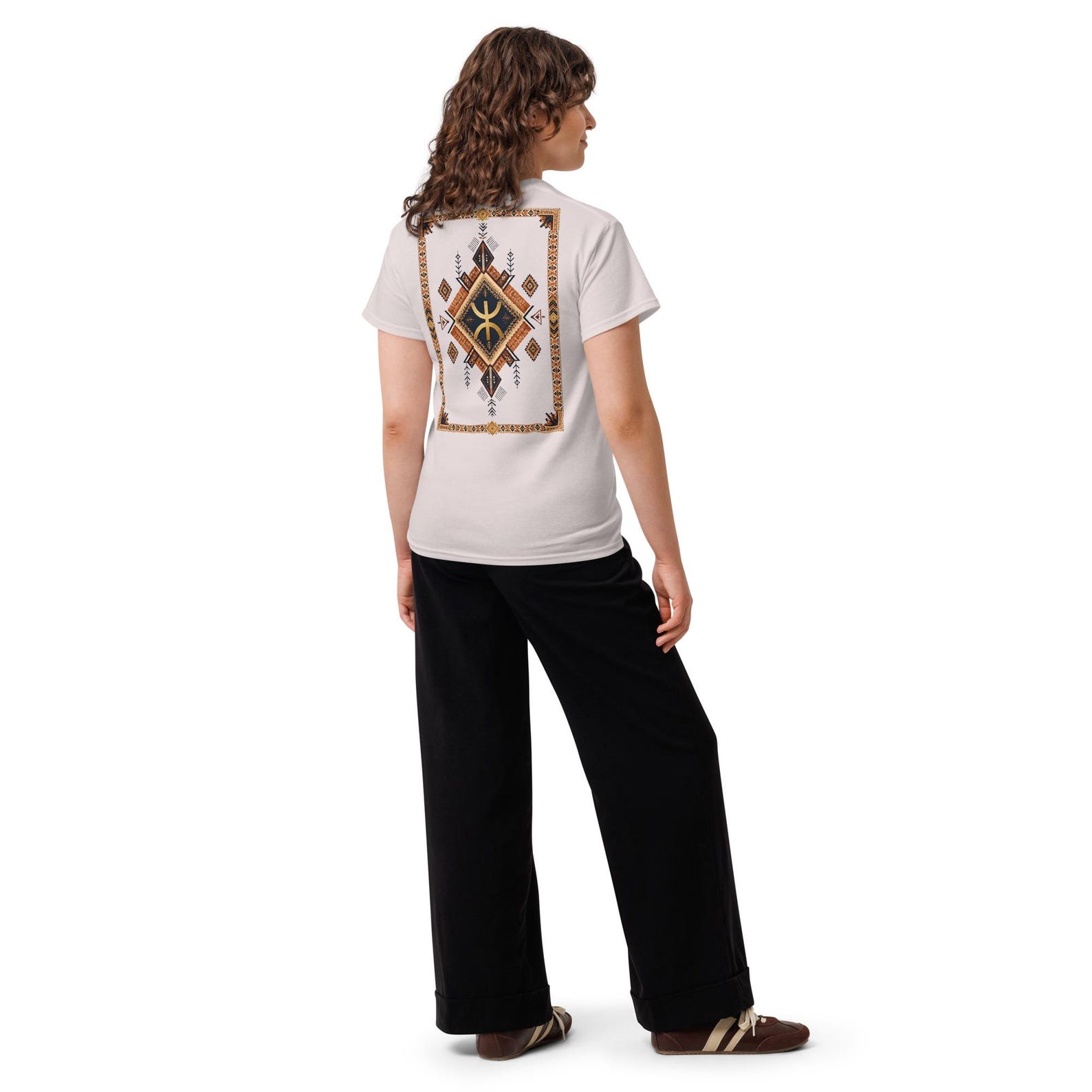 Berber Boho Shirt Yaz "Free Man" Symbol Tee