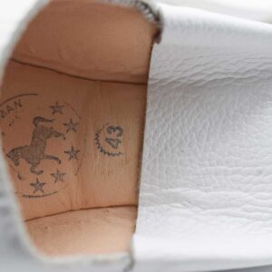 Amazigh White Babouche Shoes for Men Traditional Slipper Style