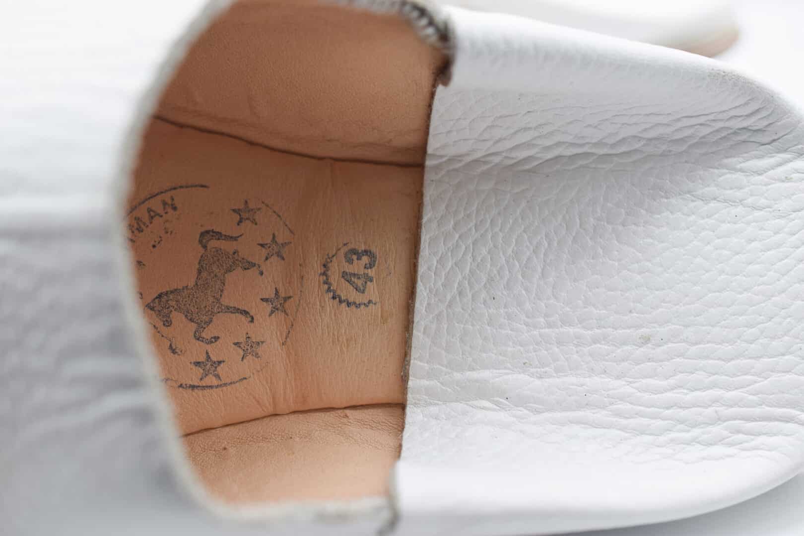 Amazigh White Babouche Shoes for Men Traditional Slipper Style