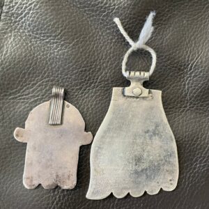 Berber Antique Vintage Silver HAMZA Pendants Big Necklace