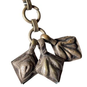 Berber Antique Hand Engraved Silver Alloy Amulet Necklace