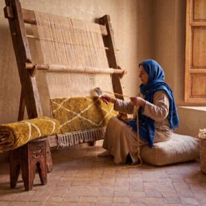 Berber Wool Design Neutral Living room Geometric Rug