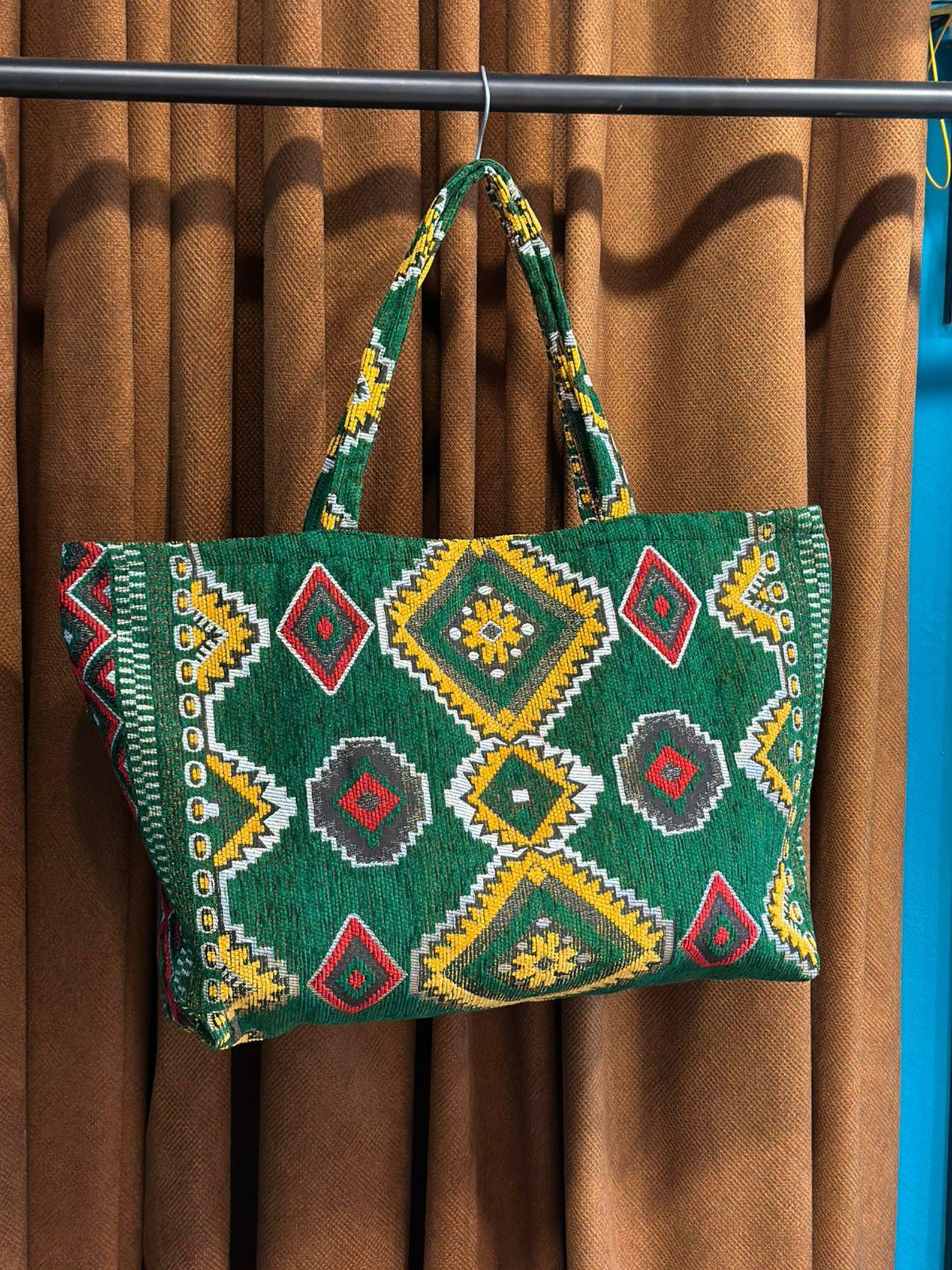 Berber Woven Tote Handmade Boho Shoulder Ethnic Bag
