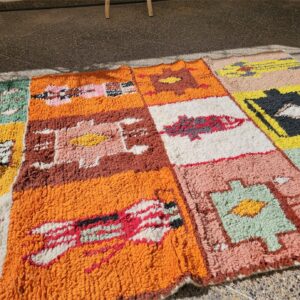 Berber Handmade Colorful Vintage Carpet Boho Area Rug