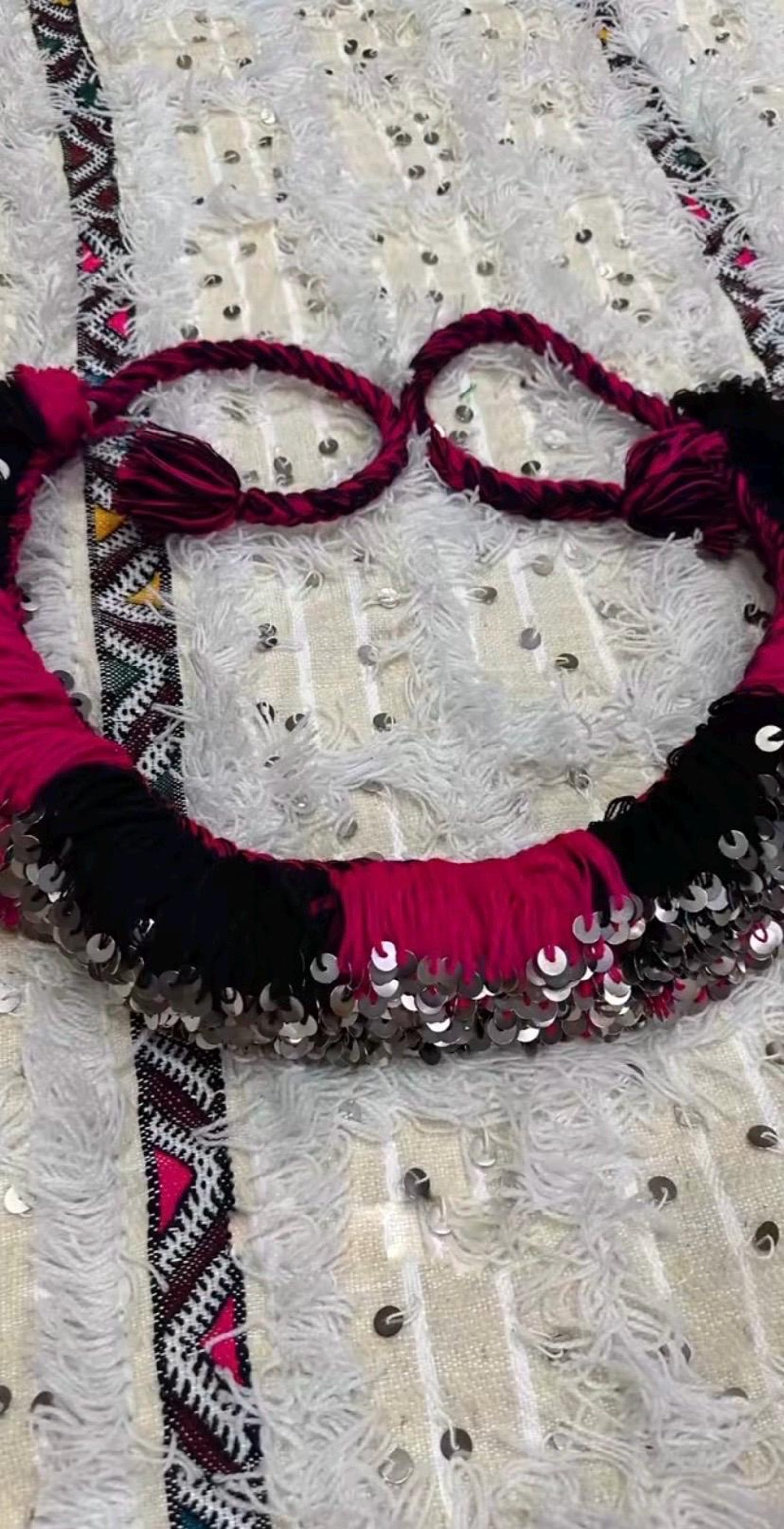 Berber Handmade Mouzon Sequin Dance Waist Sequins Belt