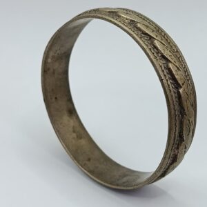 Berber Vintage Handmade Mixed Metal Twisted Tribal Bangle Bracelet