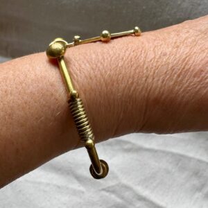 Amazigh Jonc Berbère Laiton Ajustable Losange Traditionnel Bracelet