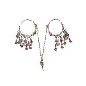 Berber Antique silver ear and head jewelry 'kharb' Atlas mountains jewelry Necklace