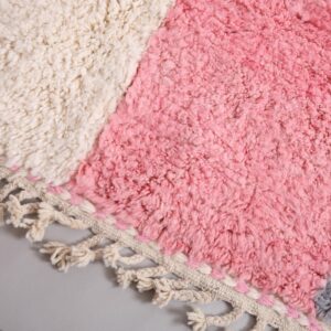Custom Amazigh Berber Natural Wool Living Room Rug