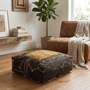 Berber Sabra Marocain Fait Main Berbère en Pouf