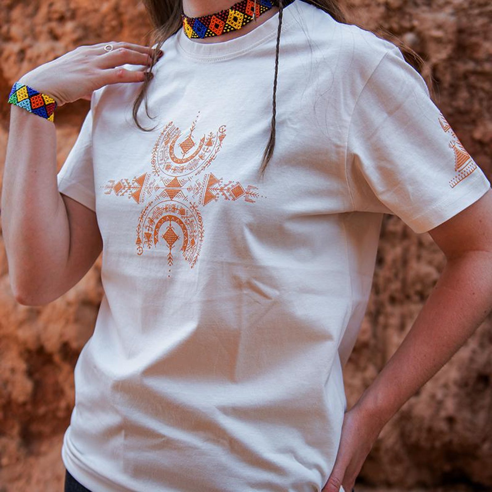 Berber YAZ Symbol Graphic Unisex Cotton Heritage Shirt