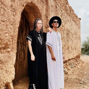 Berber Gandora Dress Tasghnst Kaftan Handmade Cotton Fibula