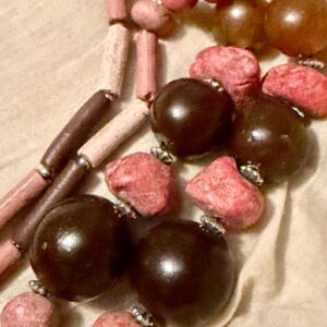 Berber Handmade Colorful Stamped Pendant Beaded Vintage Necklace