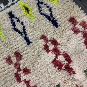 Berber Handmade Wool Colorful Tribal Carpet Boho Rug