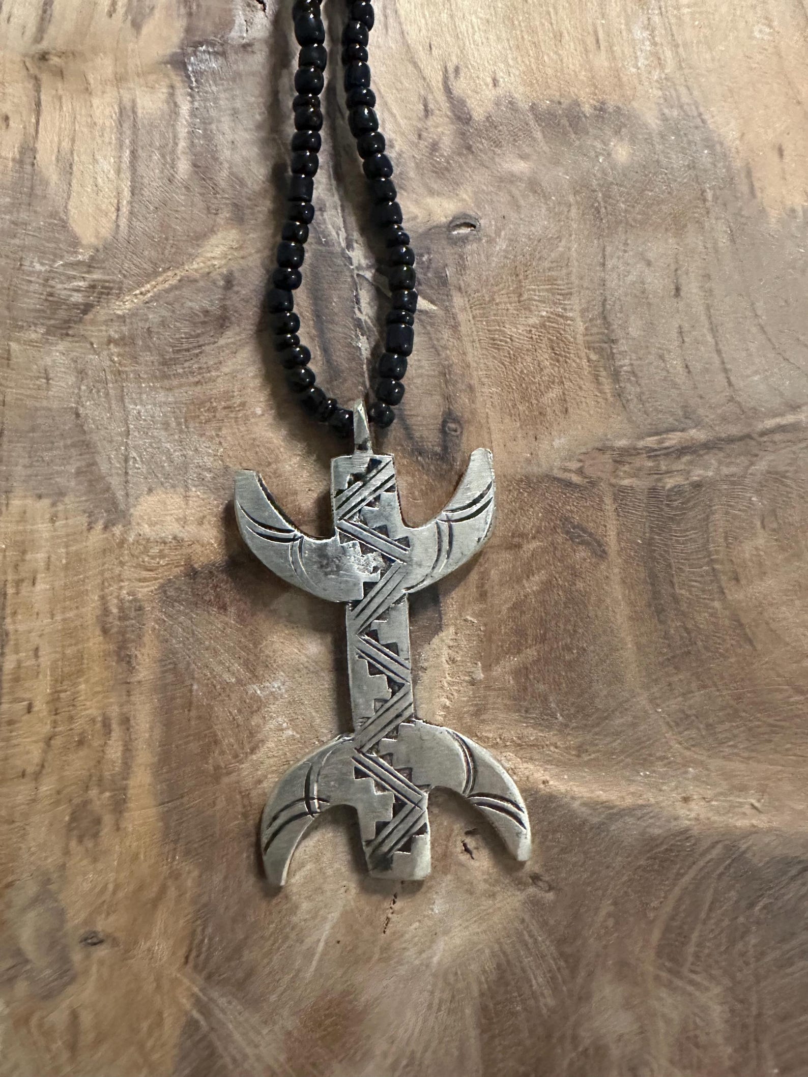 Berber Yaz Symbol Handmade Metal Stone Kette Necklace
