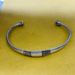 Handmade Amazigh Tuareg Sahara Tribal Silver Adjustable Cuff Bracelet