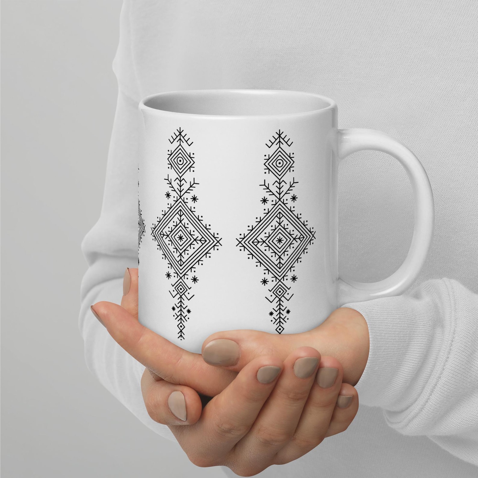 Berber Symbol Mug White Kitchen Dining Drinkware for and Use