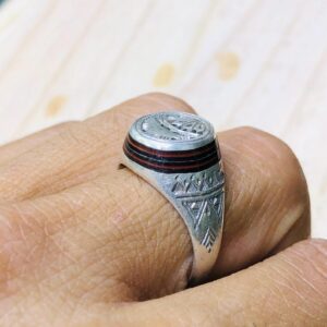 Amazigh Handmade Solid Silver Touareg Engraved Tribal Ring