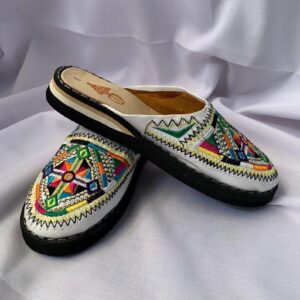 Berber Authentic Adouko Babouche Handmade Leather Babouche Shoes